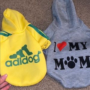 Two small sweaters for dogs or cats